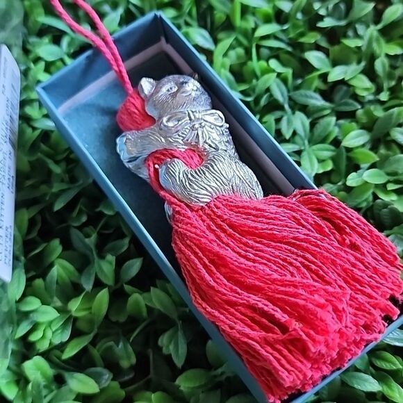 Vintage Pewter Kitten In The Yarn Tassel Lenox Kirk Stiff Collection - Picture 3 of 10